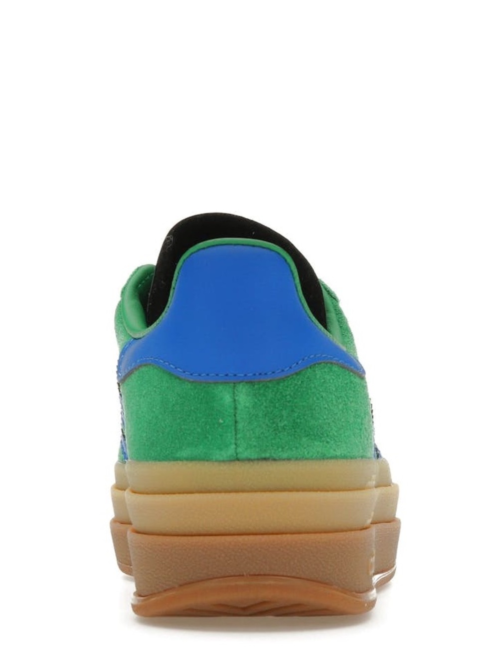 adidas Gazelle Bold Green Blue Gum Suede Sneakers with Blue Stripes NWT - Picture 2 of 9